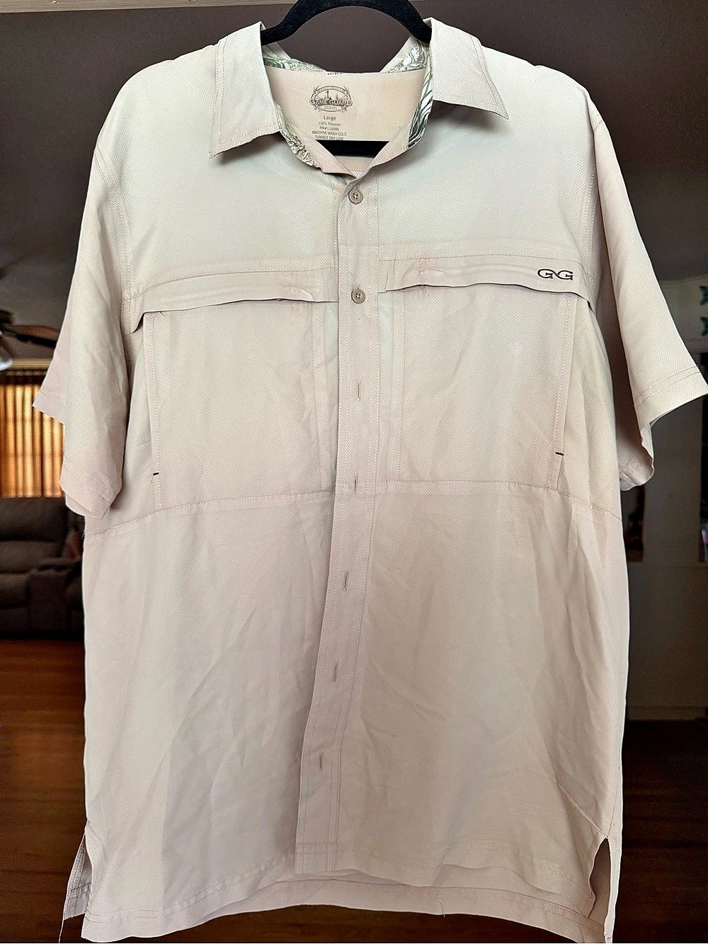 GameGuard Men's Fishing Shirt in White Size Large